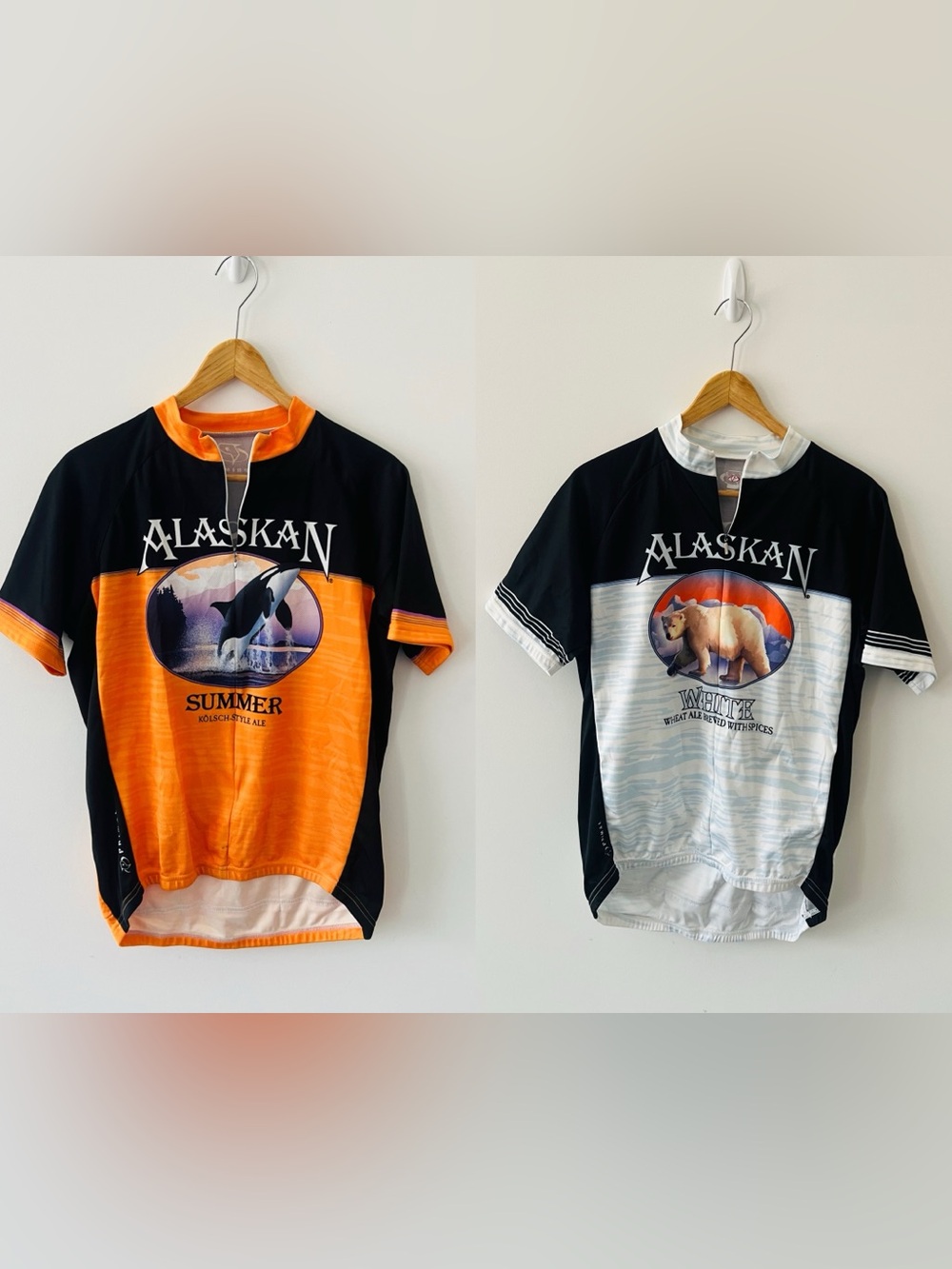 Alaskan Summer Winter Brewing Co Cycling Jersey Primal Wear Mens Large Short Zip